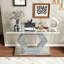 Console de hall d'entrée en miroir Sparkling Crystal Hexagon