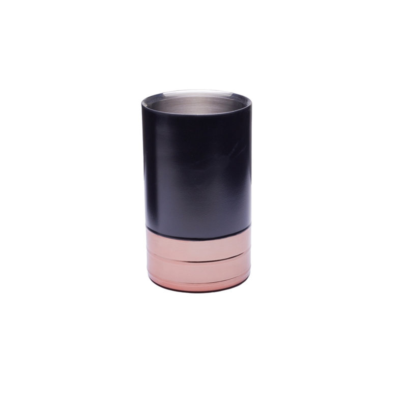 Nusbaum Stainless Steel Wine Bucket, Black/Copper