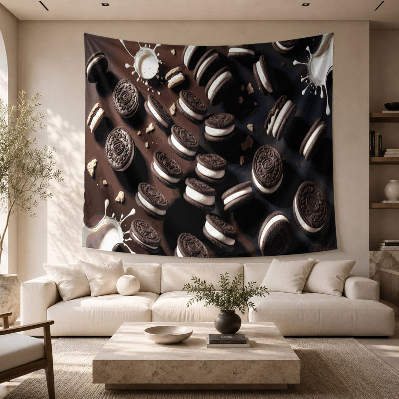Tapisserie murale Desserts Oreos, 26 po x 36 po
