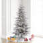 Sierra Flocked Fir Artificial Christmas Tree with Multicolored Light-482977088