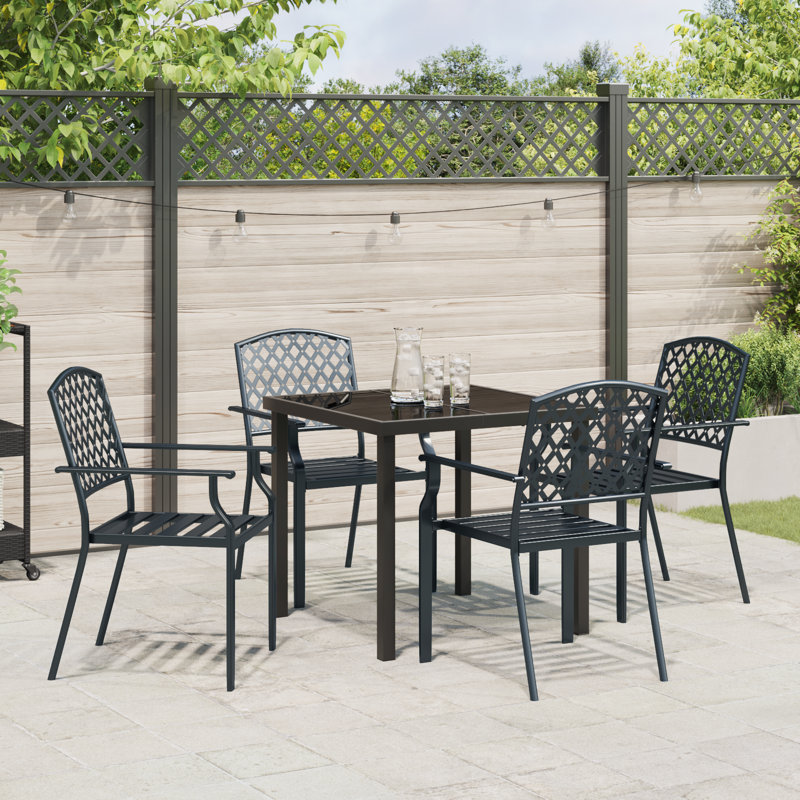 Square 5 - Piece 4 - Person Outdoor Table Set