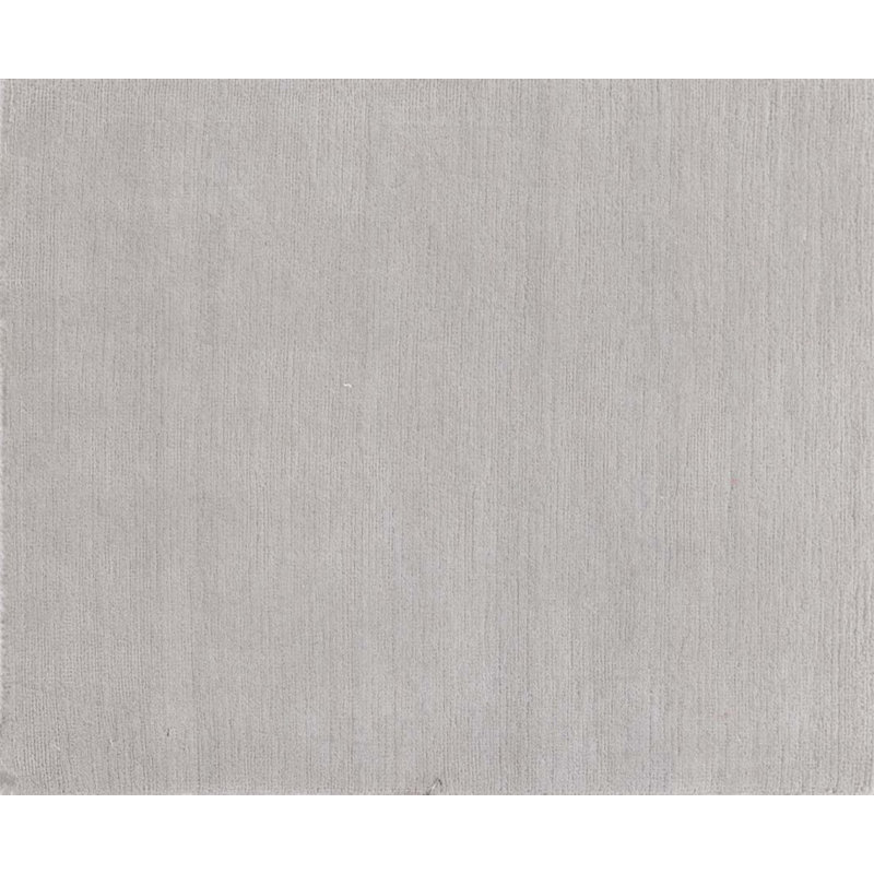 Contemporary Hand Knotted Wool Area Rug in Gray