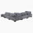 Brinsley 135”W Modern Track Arm Modular Sectional Sofa-921666936