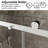 50"-54"W X 74"H Frameless Sliding Shower Door, 1/4" (6mm) SGCC Tempered Glass with Explosion-Proof Film & Nano Coating, Stopper Included, Chrome-125545953