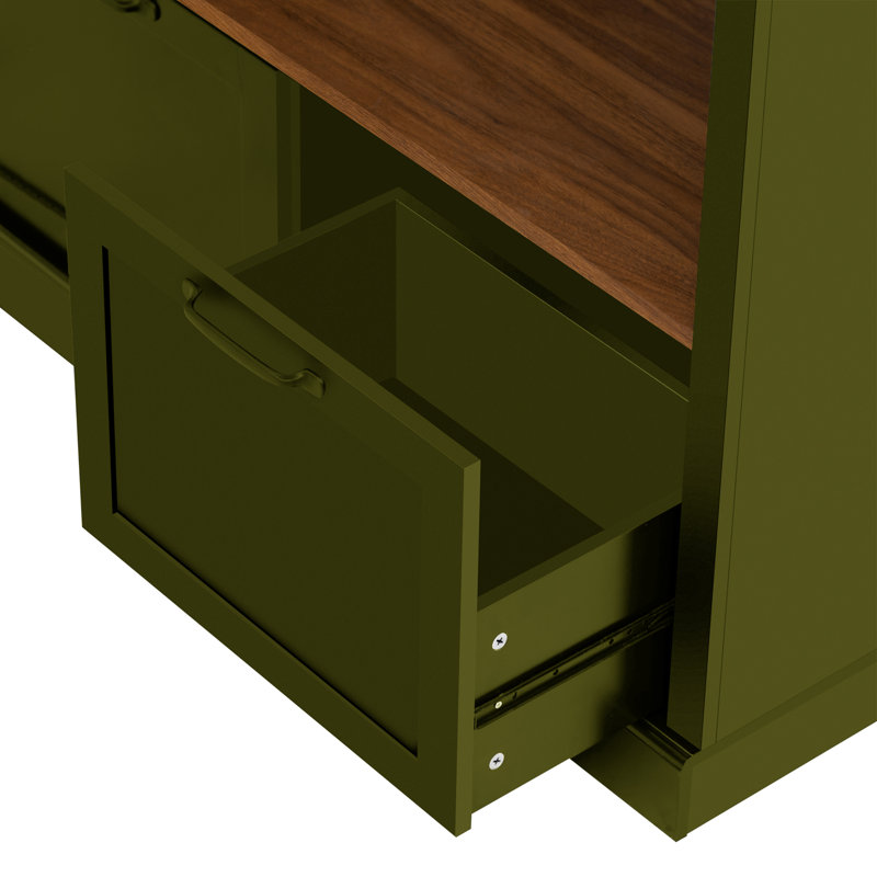 Hall Tree 59'' Wide With Bench And Shoe Storage, Green
