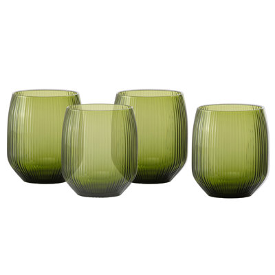 Ribbed Highball Glass