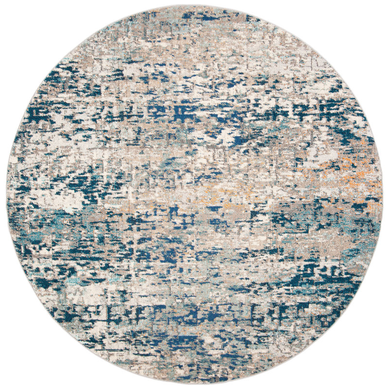 Forest Hill Abstract Area Rug, Round 201cm