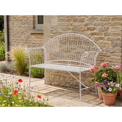 130 cm W Iron Garden Bench