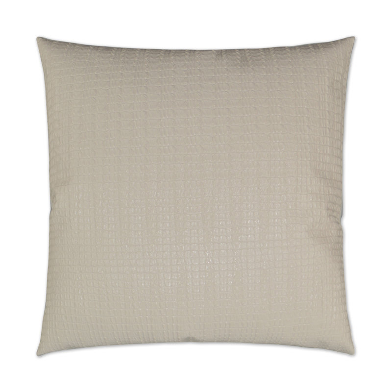 Saltwater Croc Pillow Cover & Insert, Ivory, Square 24"