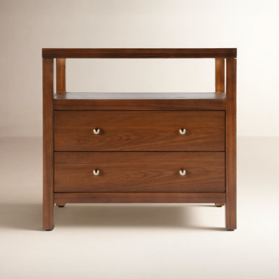 Celine 28" Acacia Nightstand