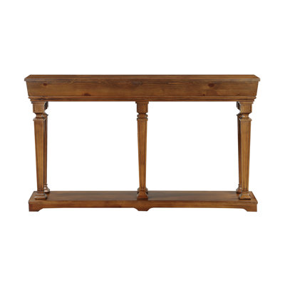 Stunning Rectangular Oak Console - Wooden Top And Stable Legs For A Stylish Setup Versatile Table In Hue Suits Different Living Spaces Decor Styles