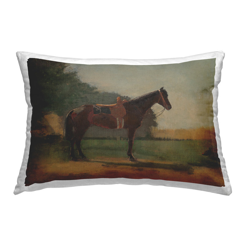 Coussin Racing Horse with Saddle
