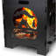 Black Stainless Steel Wood Burning Fire Pit