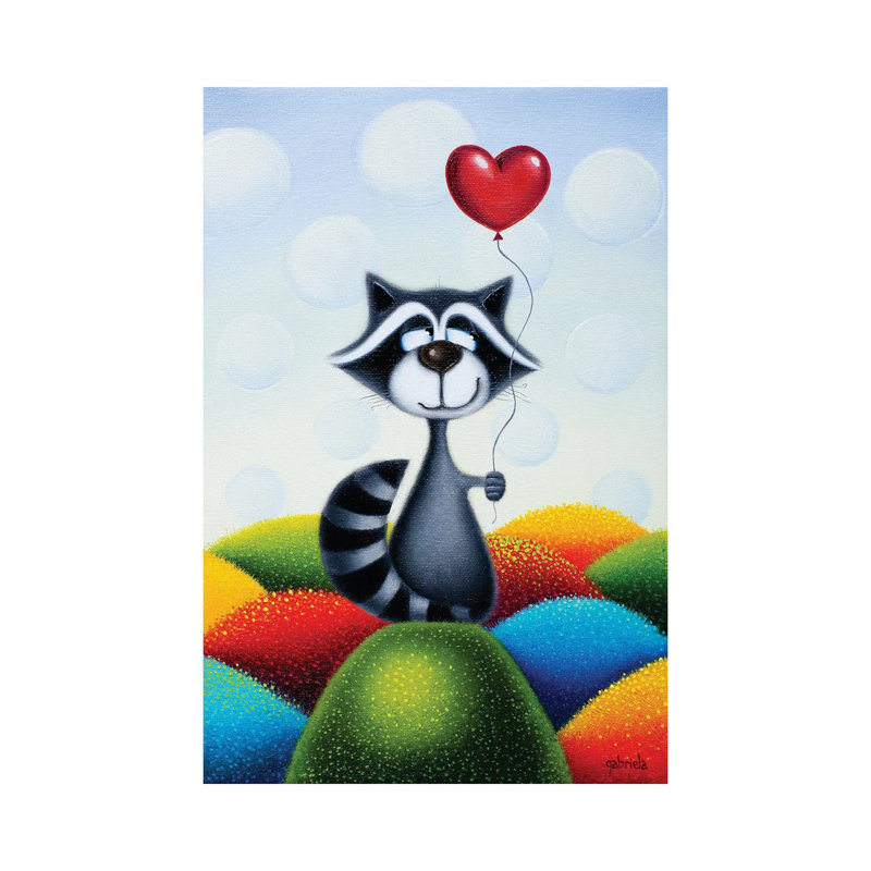 Choose Happy by Gabriela Elgaafary - Wrapped Canvas Print, 20.32 cm H x 30.48 cm W