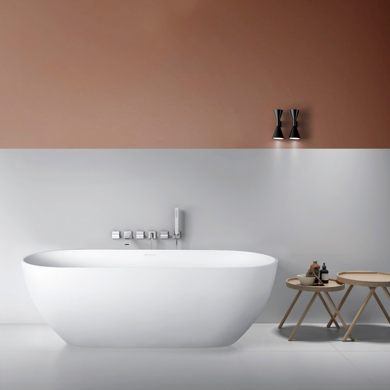 Baignoire de trempage autoportante à surface solide