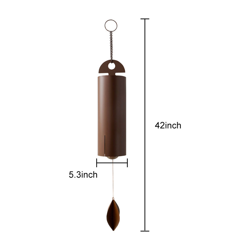 Cloche suspendue Larock Brown, H 42 po x l 5,30 po x P 5,30 po
