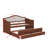 Twin Daybed With Pull-Out Trundle, Daybed With 2 Built-In Storage Drawers, Wooden Sofa Bed With Upholstered Button-Tufted Back For Living Room-1719894634