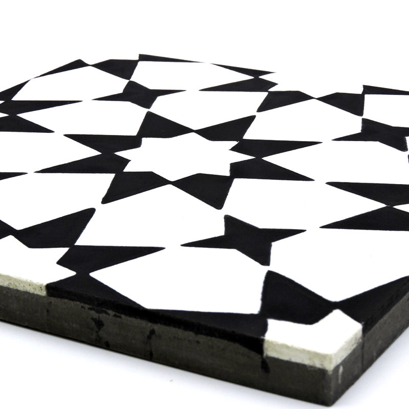 8" x 8" Cement Patterned Wall & Floor Tile