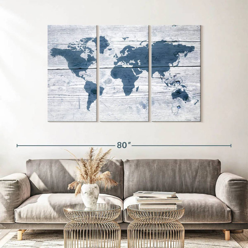  «Wooden World II, H 36 po x l 57 po
