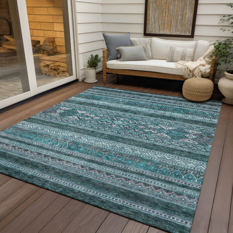 Tapis intérieur / extérieur Naheda, Rectangle 9 pi x 12 pi