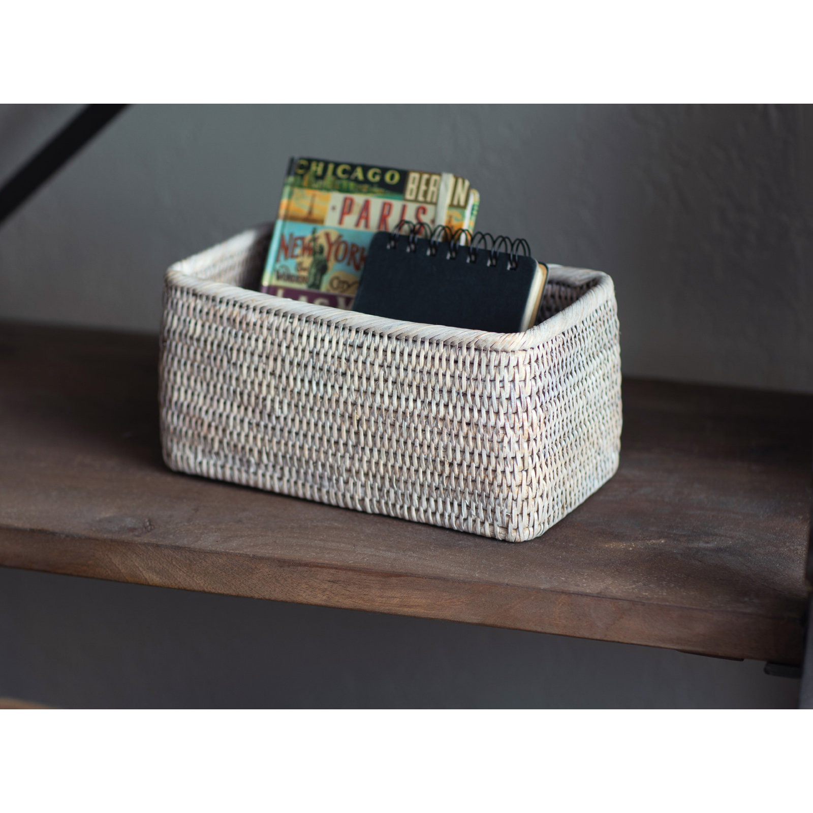 Albina Decorative Basket 1, White Wash