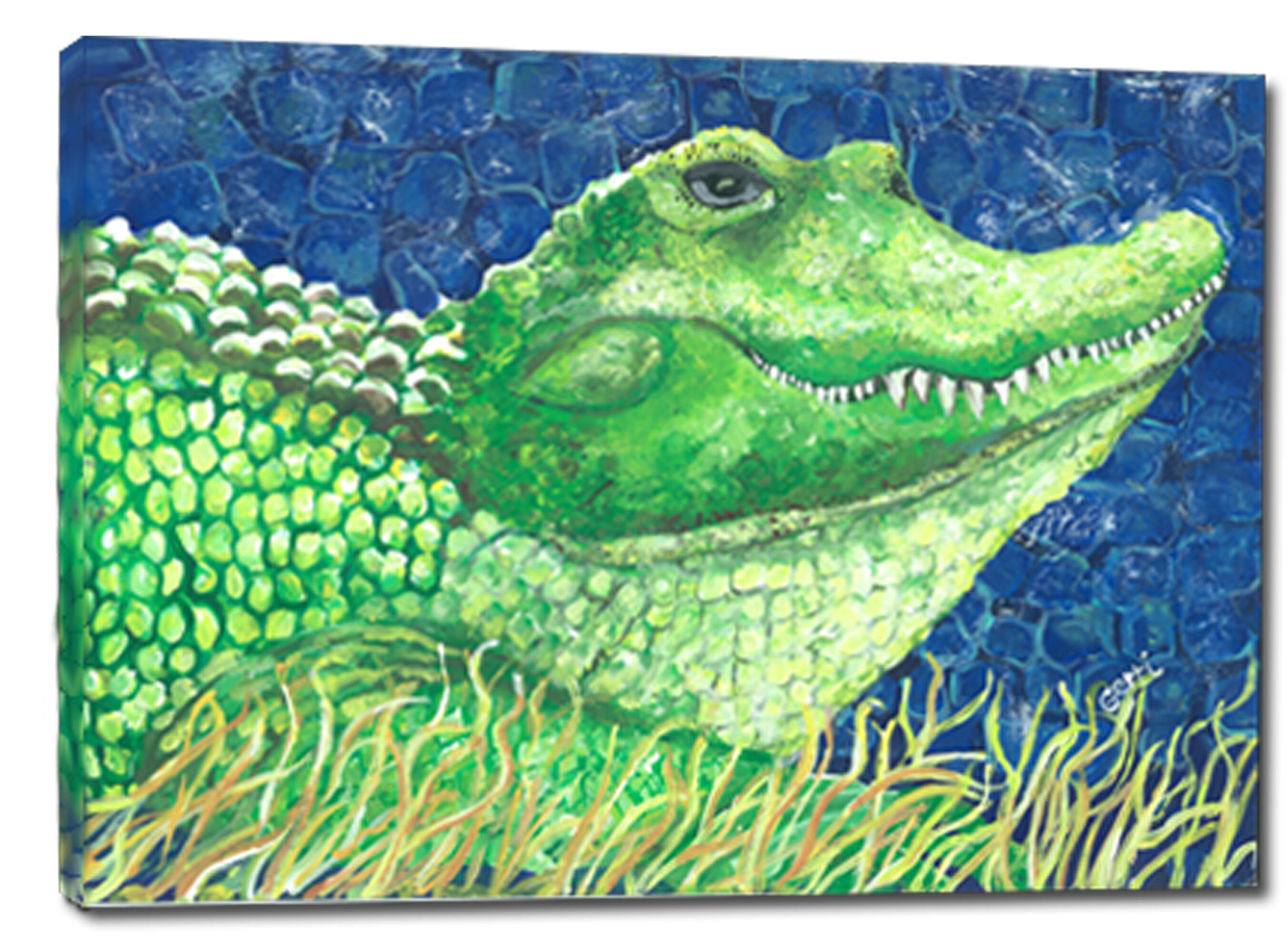 alligator painting easy