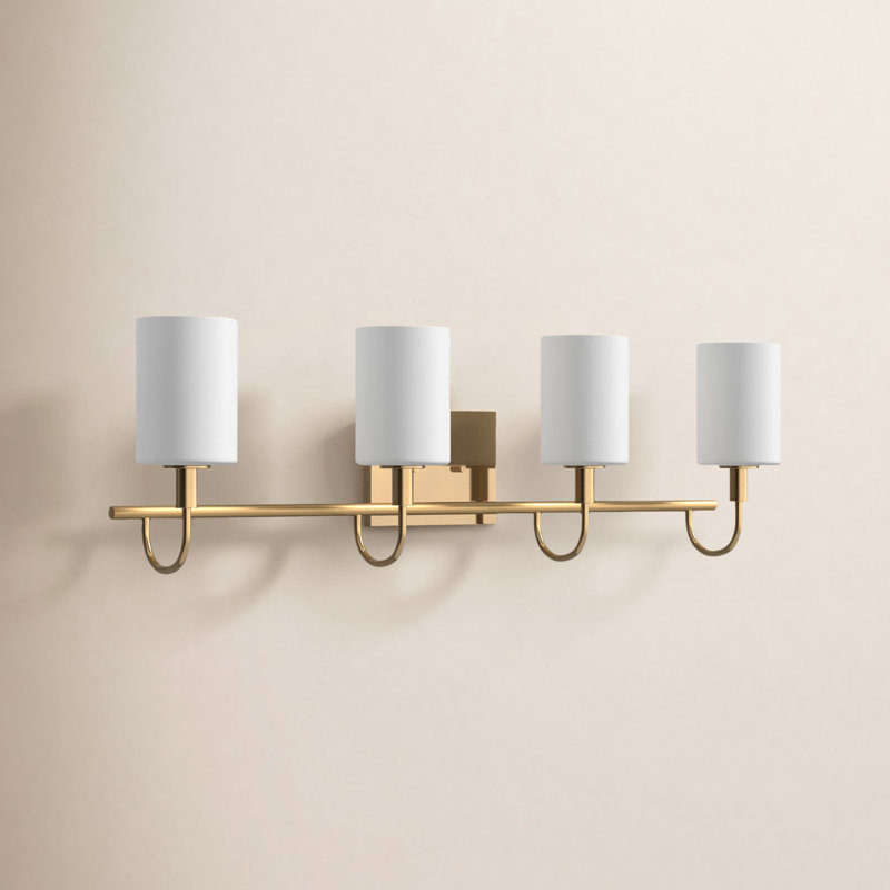 Rowley 4 - Light Dimmable Vanity Light, Satin Brass