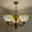 Lustre en vitrail à 3 lumières