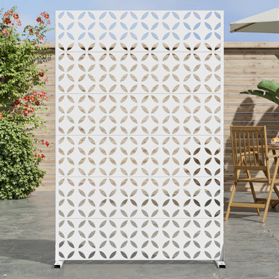 Metal Outdoor Garden Privacy Screen Fence Panel