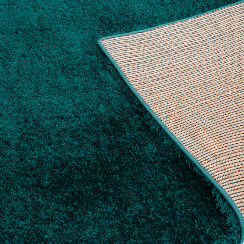 Natonia Shiny Shaggy Area Rug, Rectangle 80 x 150cm