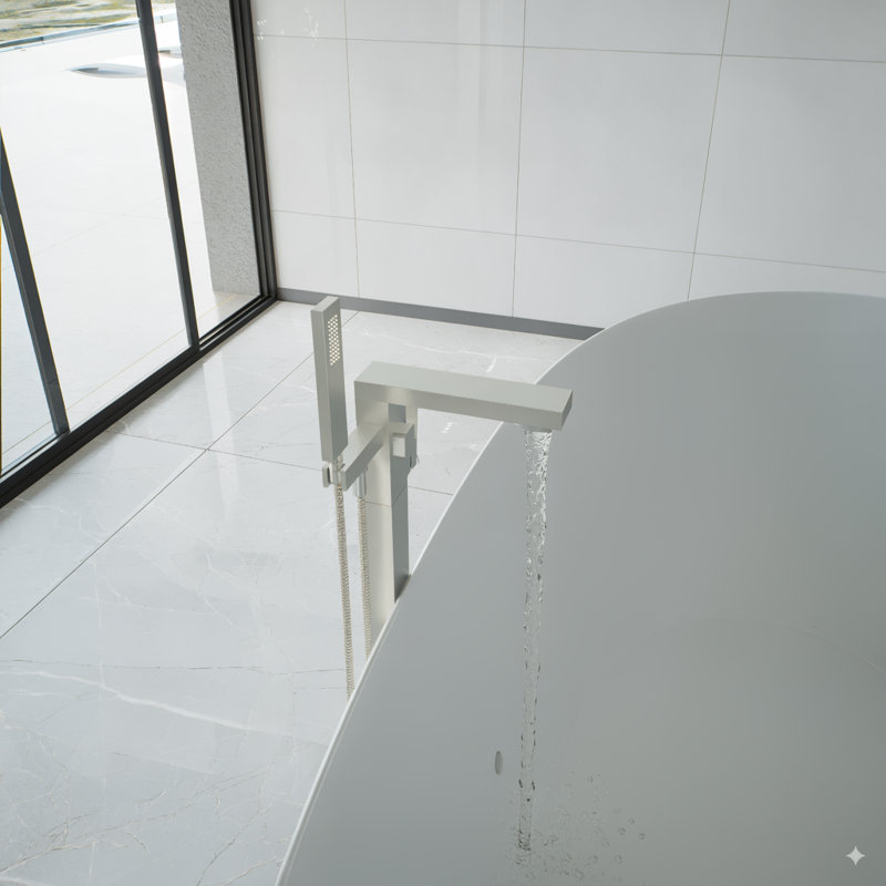 Robinet de sol à cascade avec inverseur