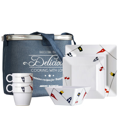 Regata Piece Melamine Dinnerware Set - Service for 6