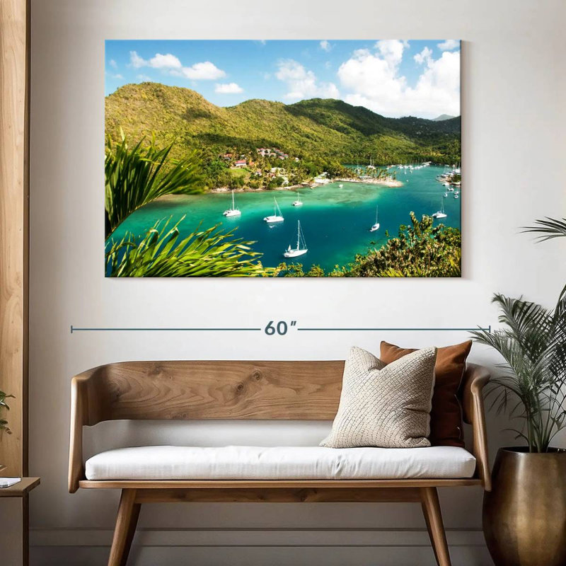 Gillard Marigot Bay, Sainte-Lucie, H 34 po x l 51 po