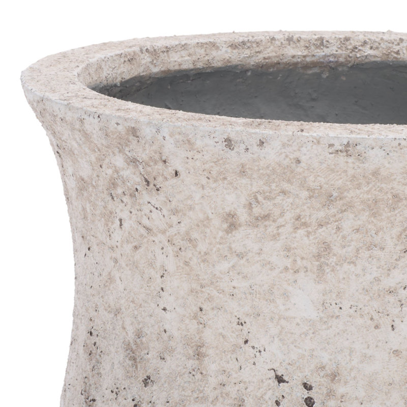 Pot à fleurs Remy, Blanc antique, 15 x 15 x 18,1