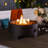 Shameel 6.7" H x 15" W Propane Tabletop Fire Pit with Lid as Lockable Handle for Portable Camping