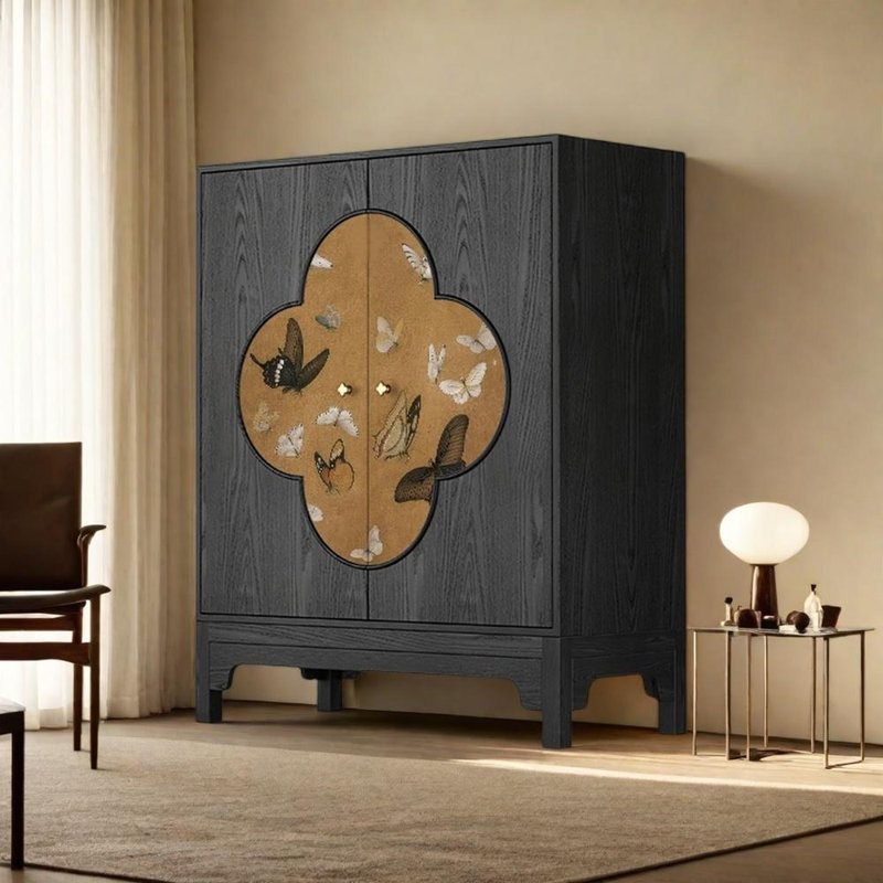 Buffet avec rangement, Noir
