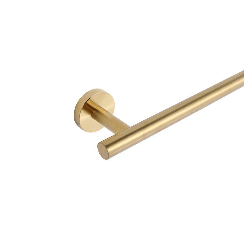 Brass Gold Stainless Steel Wall Mounted Towel Holder Set
