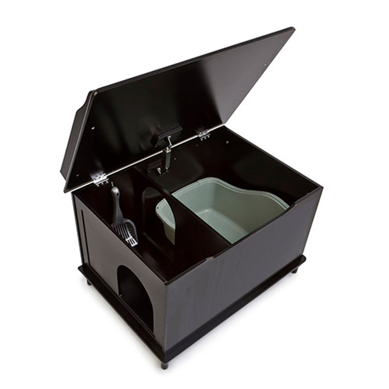 Bac à litière Nevitt, Noir, H 20,8 po x l 20,6 po x P 29,1 po