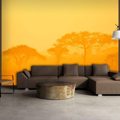 Murale savane orange Debernardo