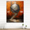 Horloge murale orange surdimensionnée - Orange