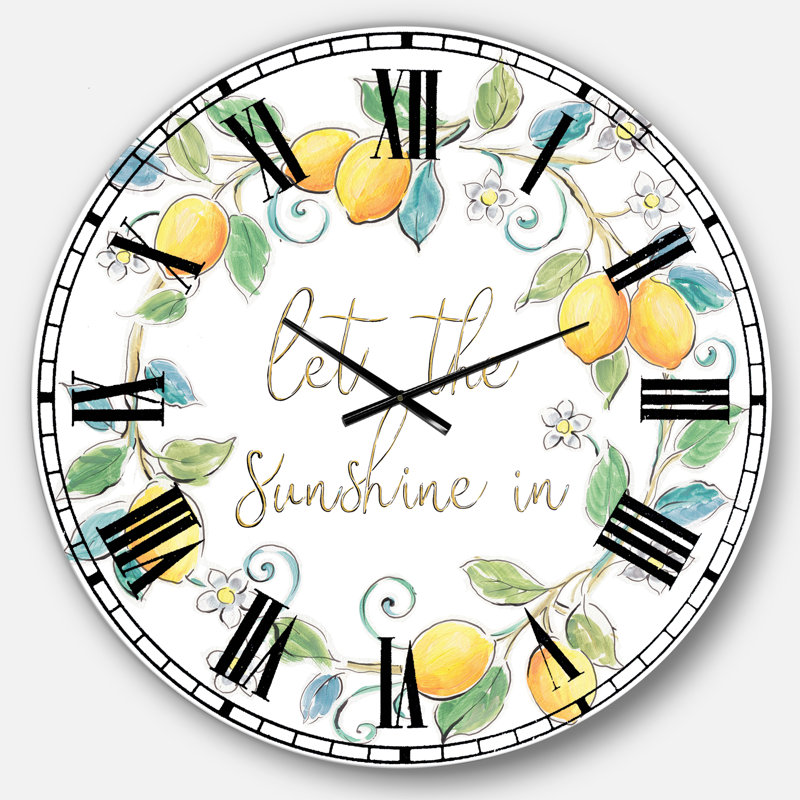 Horloge murale surdimensionnée Mediterranean Breeze XII, Surdimensionné