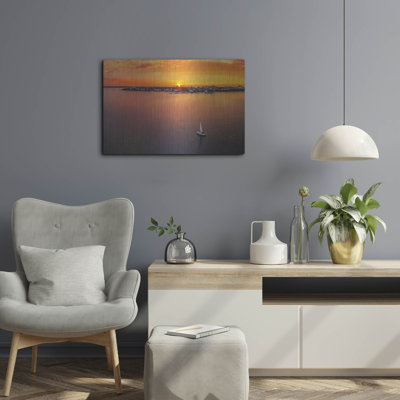 Breakwater Bay 'Sailing In Charleston' by Jonathan Ross, Metal Wall Art