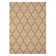 Durrant Light Beige Hand Tufted Wool Brown Traditional Trellis Area Rug