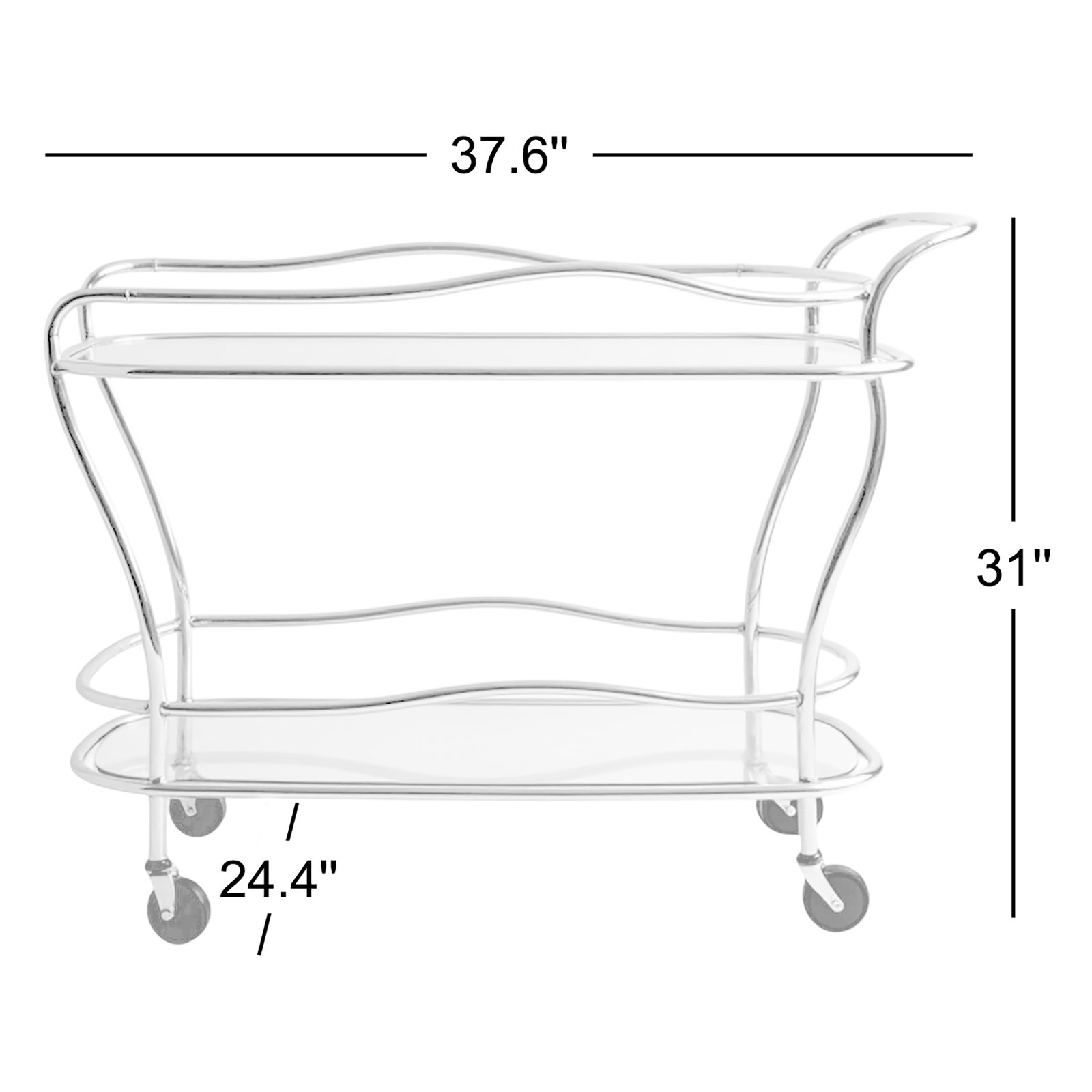Stainless Steel Bar Cart