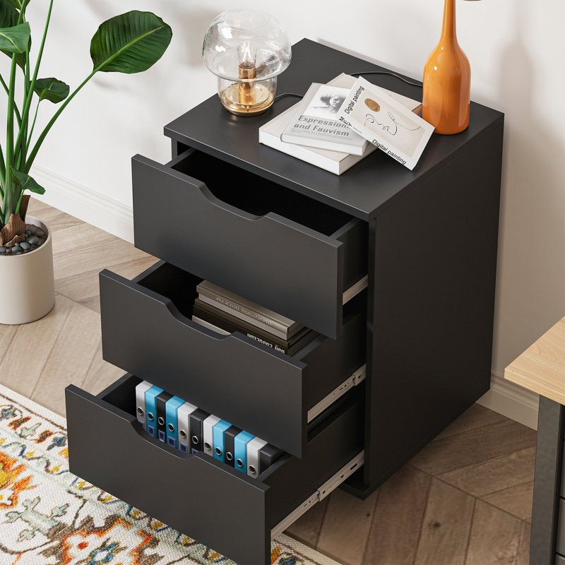 Classeur 15 tiroirs 15,7 po, Black