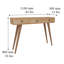 Console Table 110Cm Pine Solid Wood Ashwini-329981433