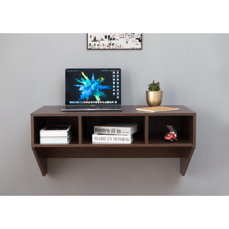 Tamer    Floating Desk, Brown