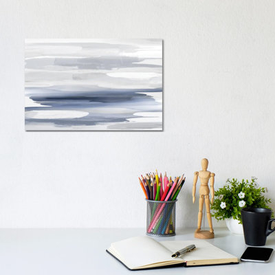 Beyond in Blue 1 Piece Wrapped Canvas Wall Art