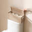  Panier de toilette en rotin pour salle de bain, blanc délavé
