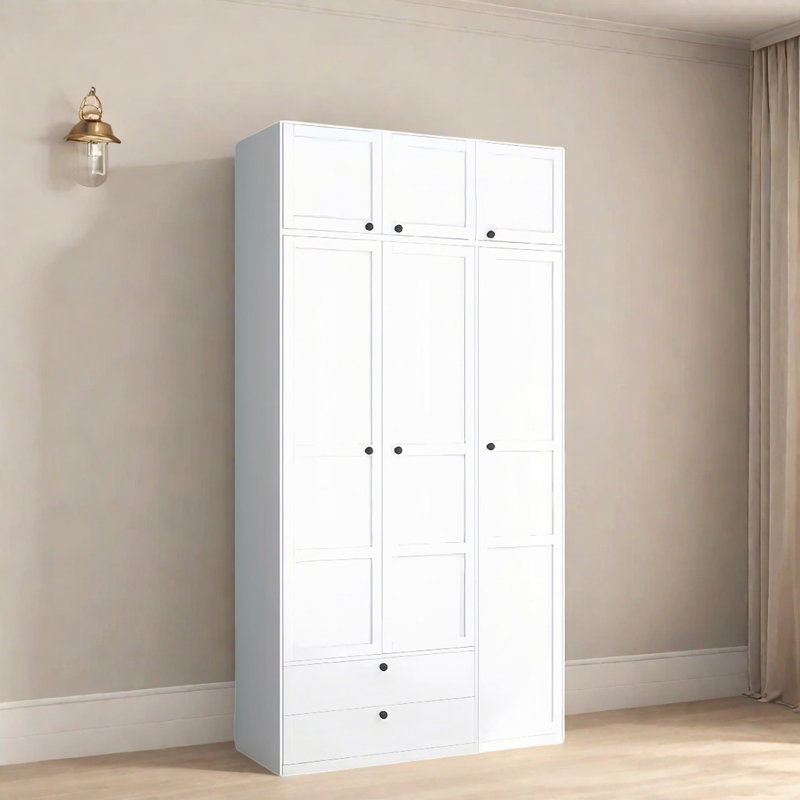 Garde-robe simple de couleur unie, Blanc